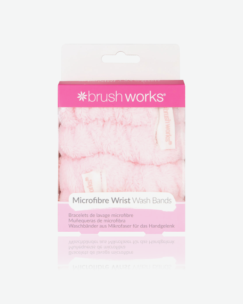 Brushworks Microfibre Wrist Wash Bands - 2 Pack