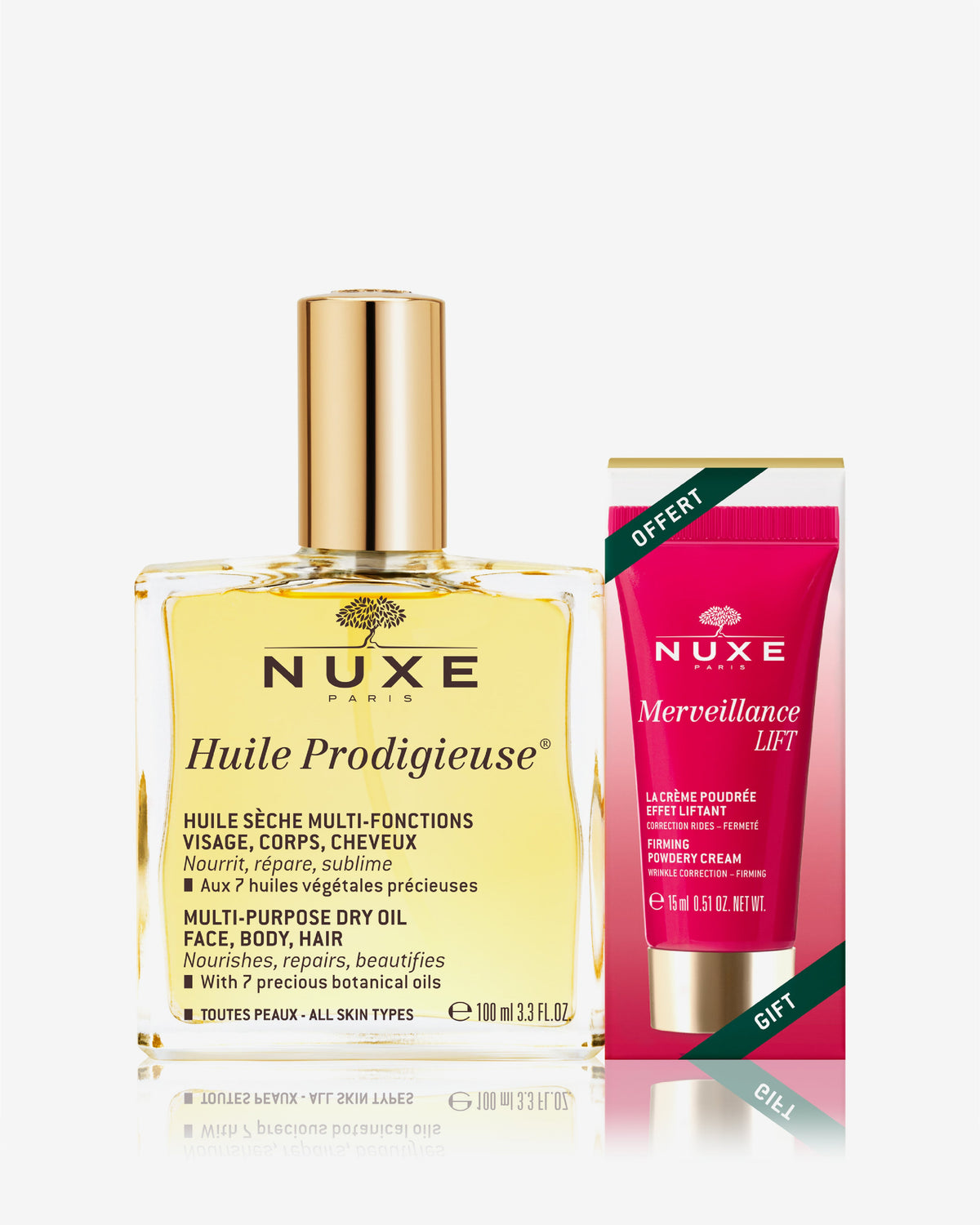 Dry Oil Huile Prodigieuse® 100Ml With Gift Merveillance® Velvet Cream