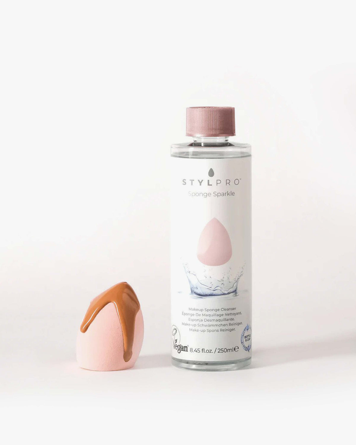 Stylpro Sponge Sparkle Makeup Sponge Cleanser 250Ml