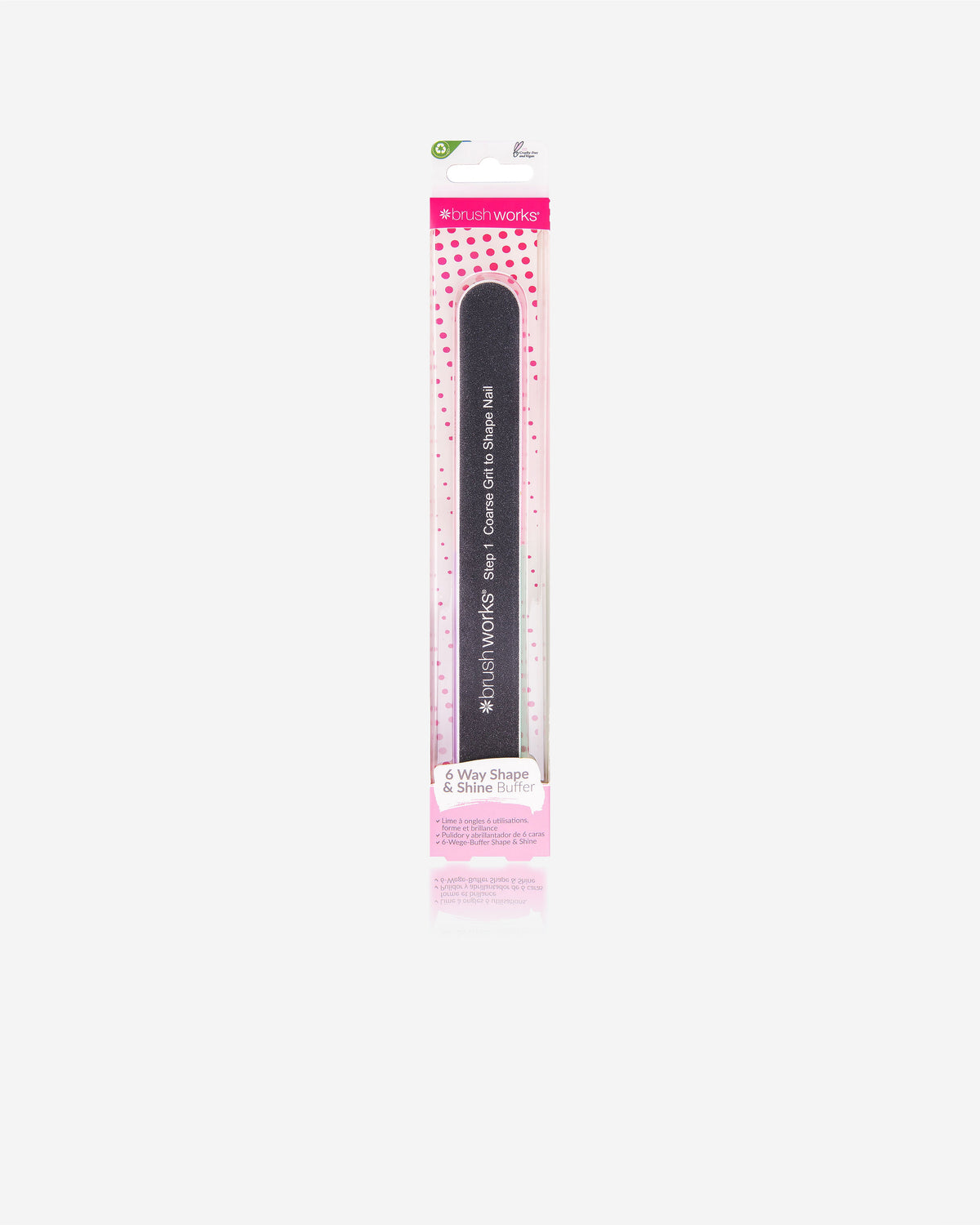 Brushworks 6 Sided Nail File - Shape & Shine