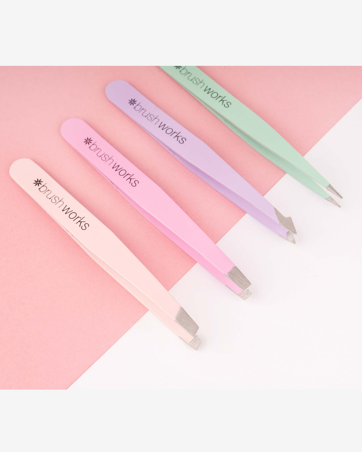 Hd 4 Piece Combination Tweezer Set - Pastels