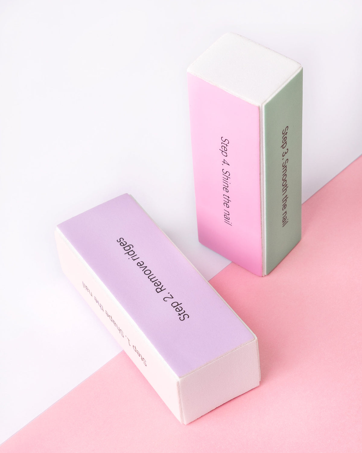 Brushworks Pastel Nail Buffing Blocks - 2 Pack