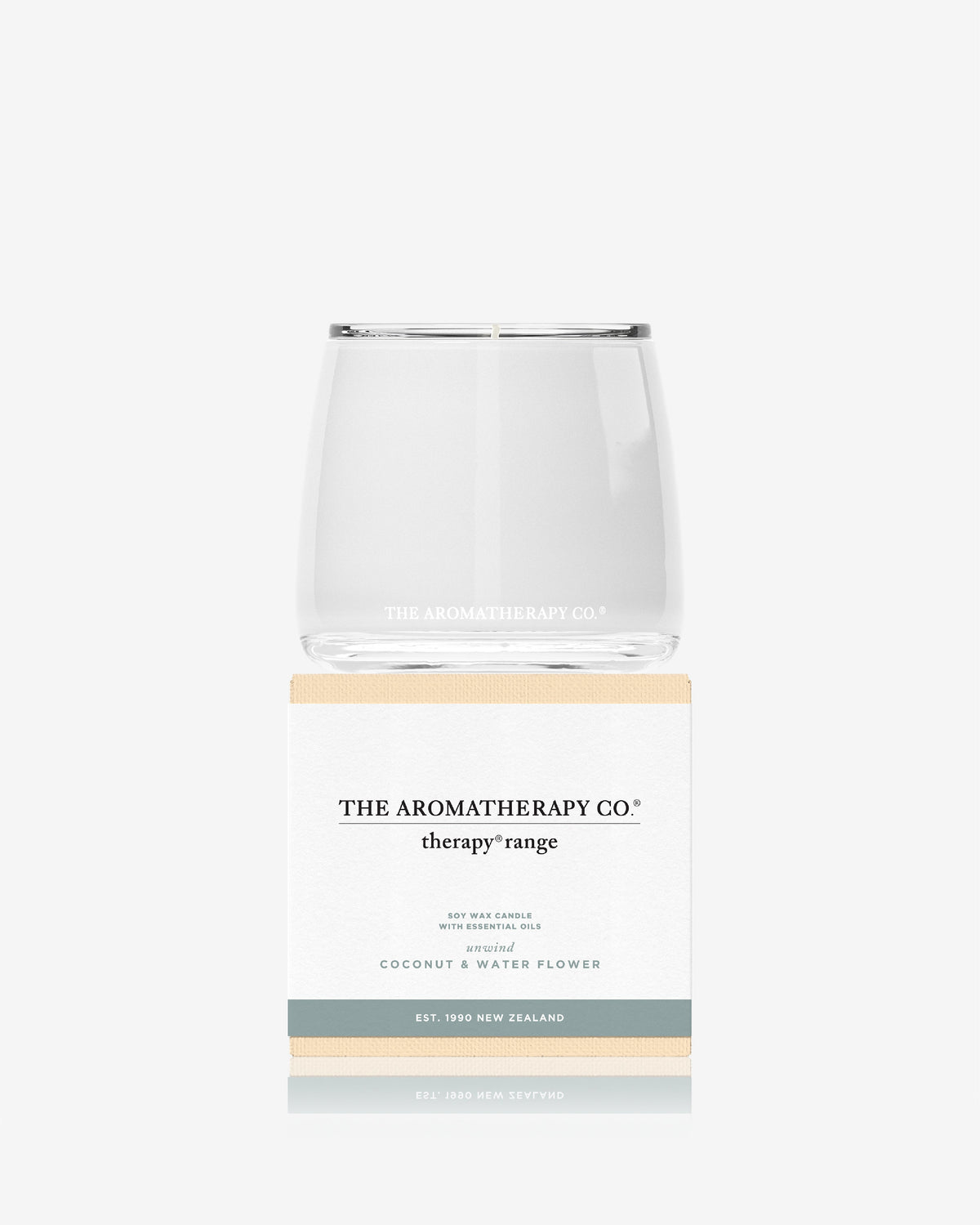 Therapy Unwind Coconut & Water Flower Candle